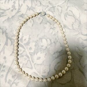 Nadri Elegant Cream Pearl Necklace